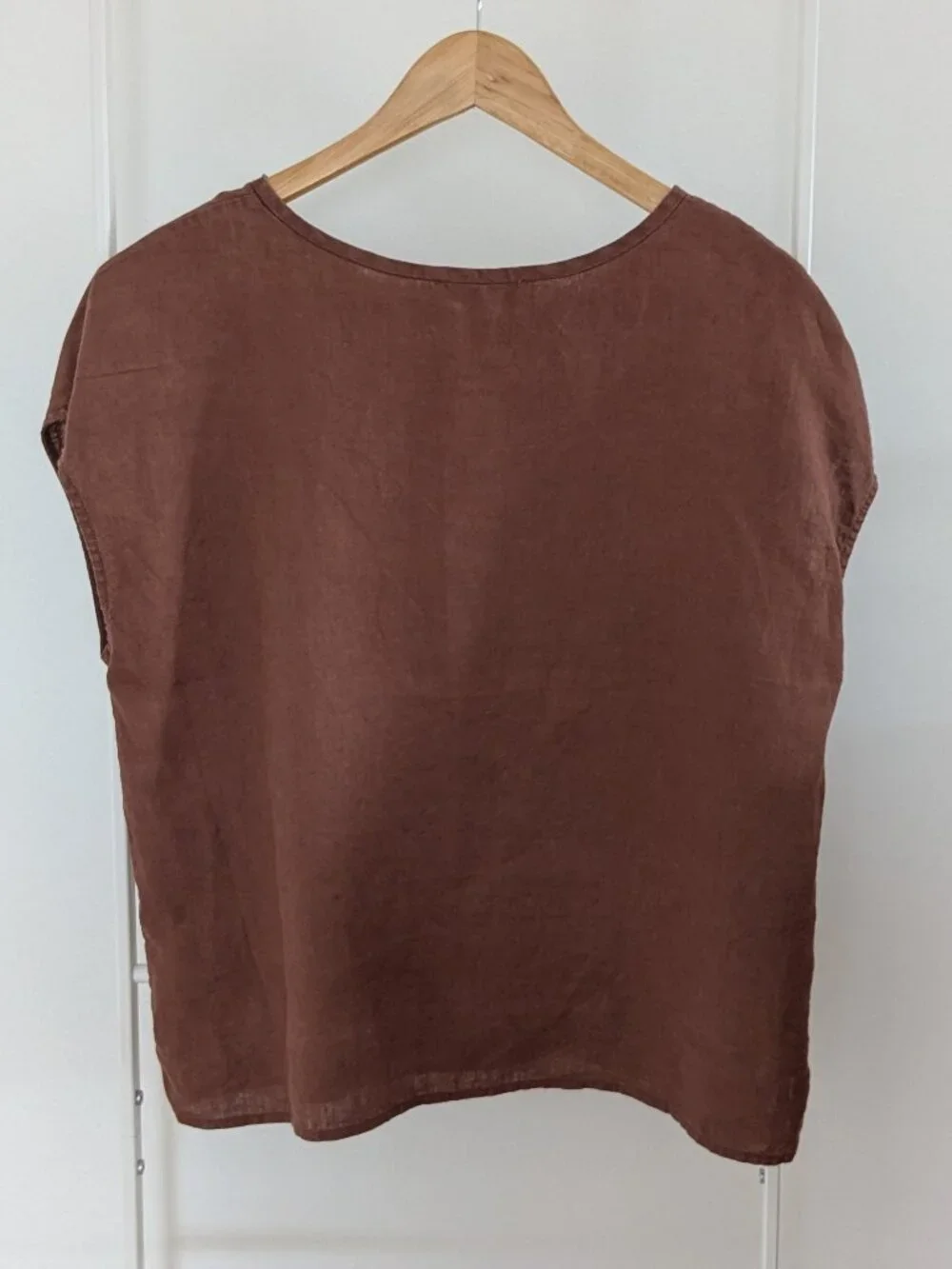 Everlane The Muscle Top in Linen Brown Size M - Picture 6 of 8